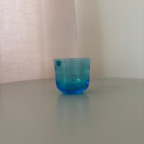 Kaj Franck "Fasetti" Nuutajarvi glass Blue❷ カイフランク ヌータヤルヴィ ファセッティ