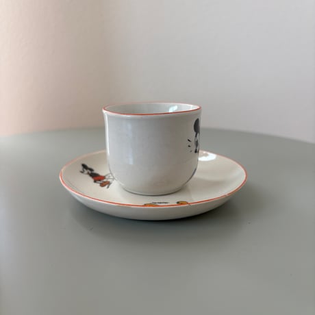 1937 Arabia Finland Disney "Micky Mouse" Cup&Saucer❷