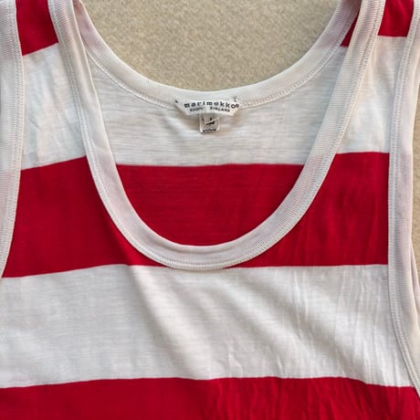 Marimekko Tank top Red/White L