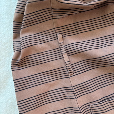 1980's VUOKKO Stripe Shirt Jacket Brown