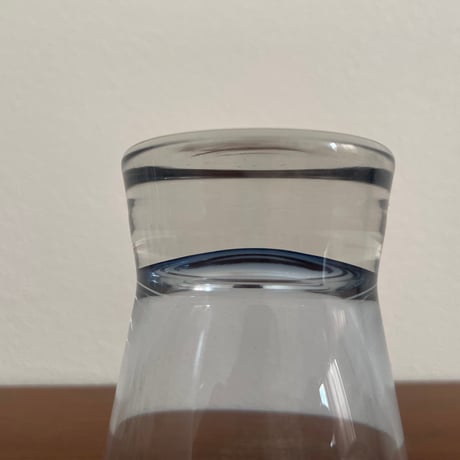 Nuutajarvi Saara Hopea Glass 1136 M ライトブルー