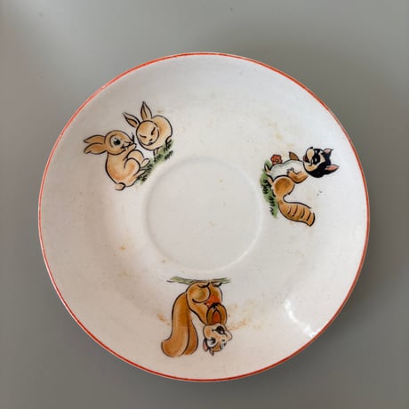 ▲1937 Arabia Finland "Snow White" Kids Cup&saucer❷