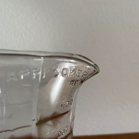 Riihimaki Finland measuring glass jug 1948
