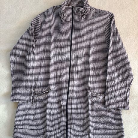 VUOKKO stripe cotton coat