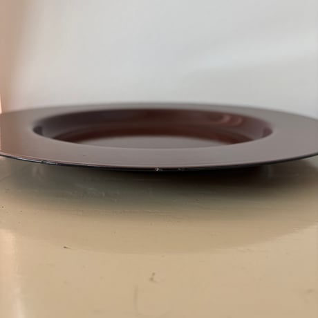 Finel/ARABIA/Wärtsilä Enamel Rim Plate "Emma" Brown❷