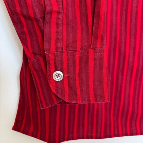 Marimekko Jokapoika stripe shirts Red×Wine 38