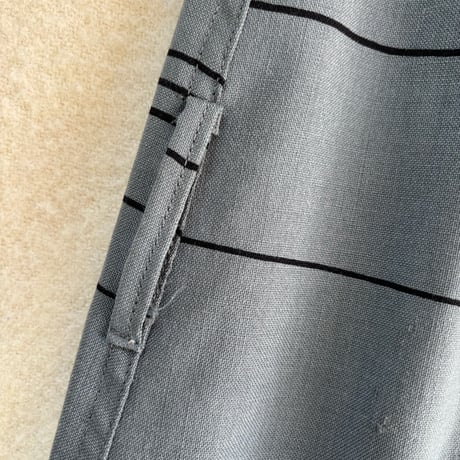 ▲VUOKKO stripe wool coat