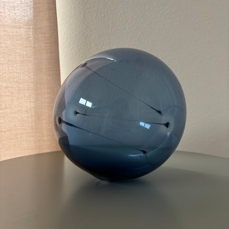 1960 Timo Sarpaneva iittala "Aurinkopallo/Sun Ball" 15cm Blue