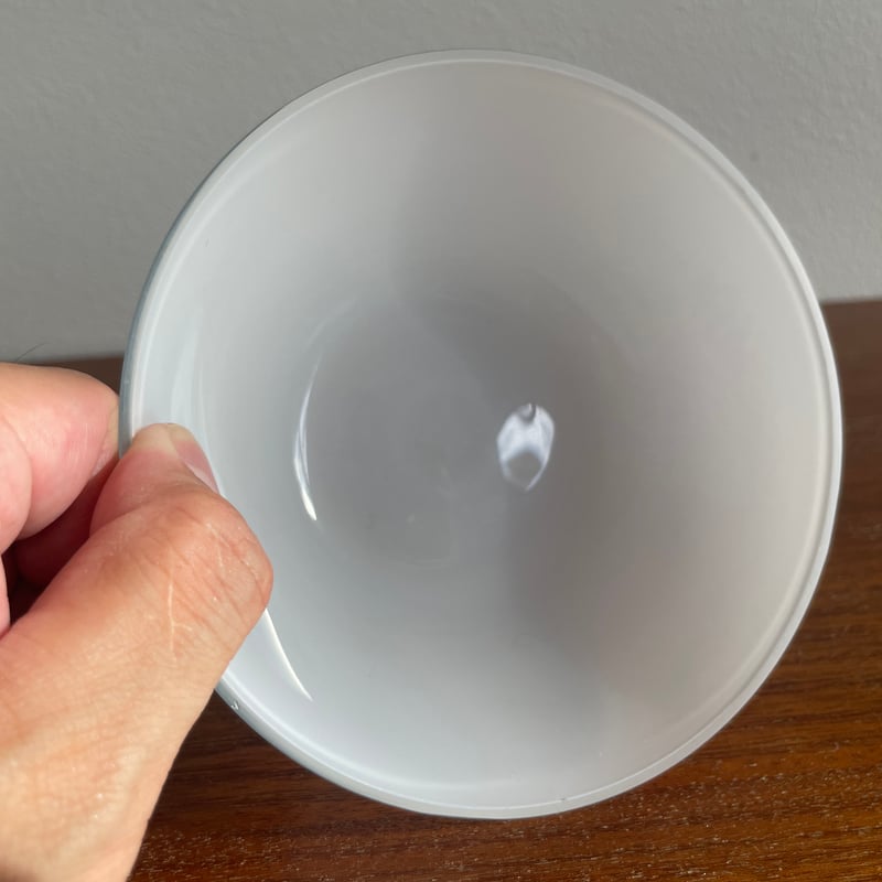 1955 iittala white glass bowl 