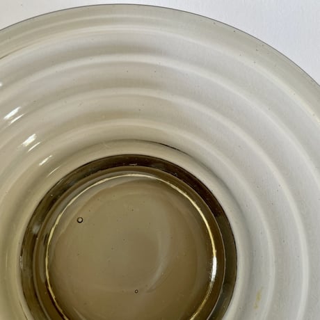 1930's Aino Aalto "Bolgeblick" Glass Plate smoke karhula ② 1930年代 アイノ アアルト ボルゲブリック スモーク