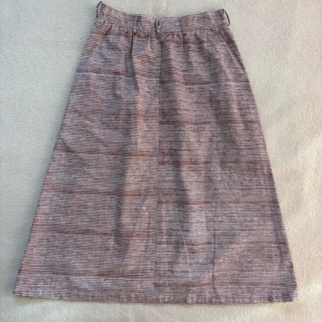 VUOKKO Skirt  White/Red/Black Horizontal stripe