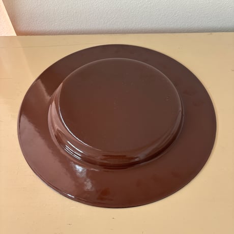 Finel/ARABIA/Wärtsilä Enamel Rim Plate "Emma" Brown❷