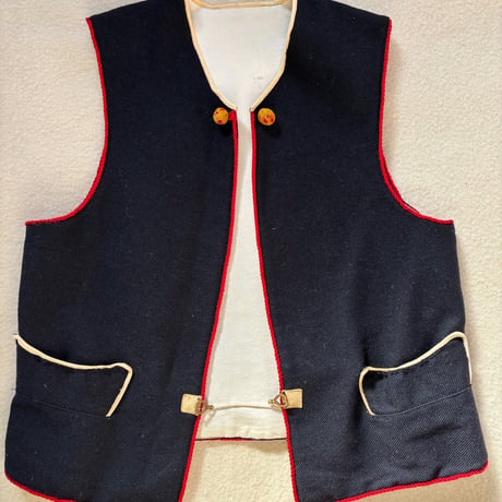 Finland Folklore Vest Dark Blue