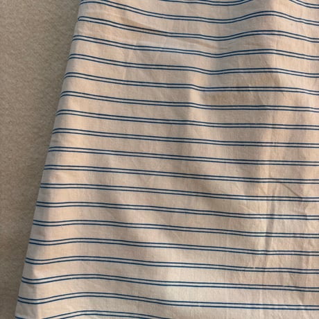 VUOKKO Skirt  White/Blue Horizontal stripe