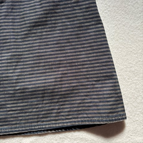 VUOKKO Quilt Skirt  Green/Black Horizontal stripe
