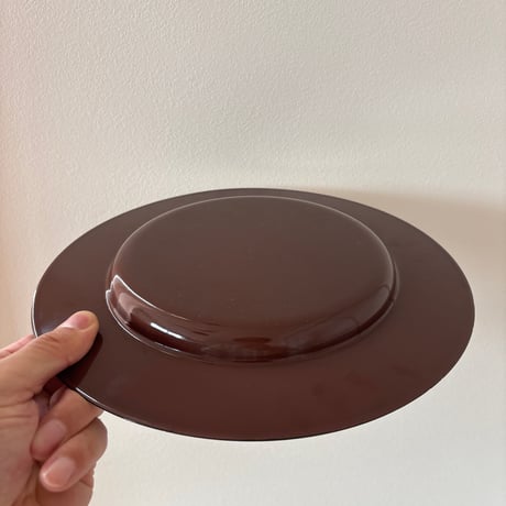 Finel/ARABIA/Wärtsilä Enamel Rim Plate "Emma" Brown❷