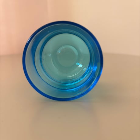 Kaj Franck "Fasetti" Nuutajarvi glass Blue❷ カイフランク ヌータヤルヴィ ファセッティ