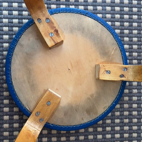 1950's Alvar Aalto Stool60 Blue Vinyl Leather アルヴァ・アアルト artek スツール60
