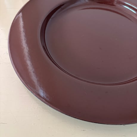 Finel/ARABIA/Wärtsilä Enamel Rim Plate "Emma" Brown❷