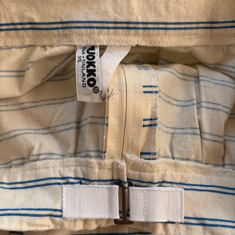 VUOKKO Skirt  White/Blue Horizontal stripe