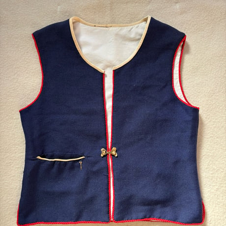 Finland Folklore Vest Blue