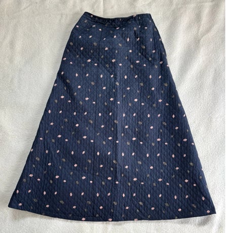 1970's Marimekko Vintage Quilt Skirt Blue/Beige/Green