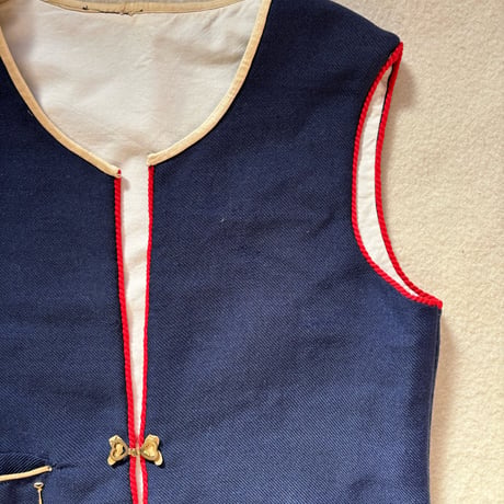 Finland Folklore Vest Blue
