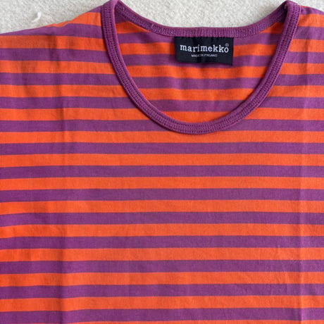 Marimekko Tasaraita Orange/Purple S
