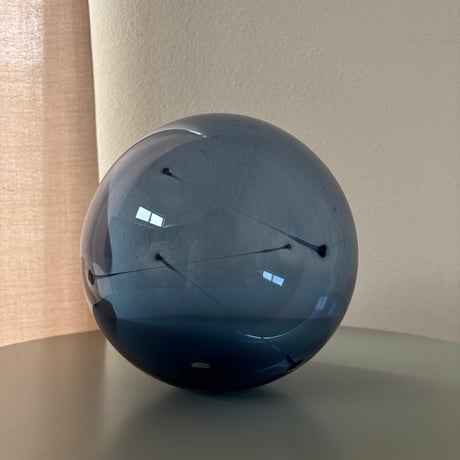 1960 Timo Sarpaneva iittala "Aurinkopallo/Sun Ball" 15cm Blue
