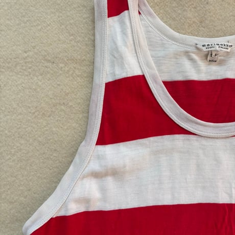 Marimekko Tank top Red/White L