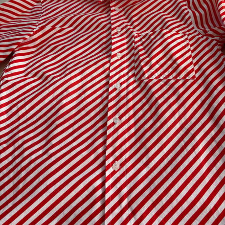 VUOKKO Bias stripe shirt/white&red