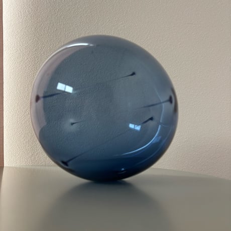 1960 Timo Sarpaneva iittala "Aurinkopallo/Sun Ball" 15cm Blue