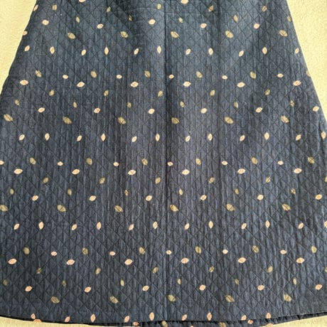 1970's Marimekko Vintage Quilt Skirt Blue/Beige/Green