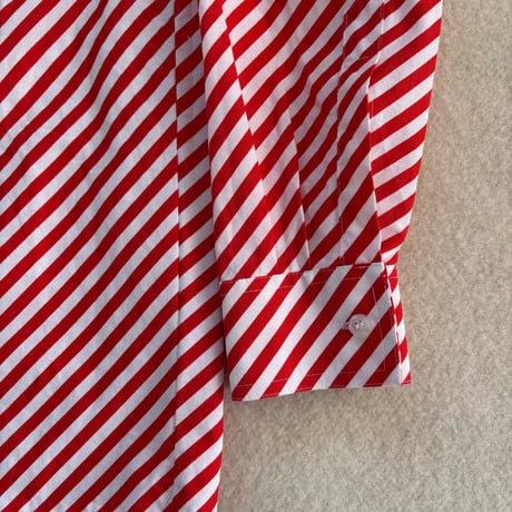 VUOKKO Bias stripe shirt/white&red