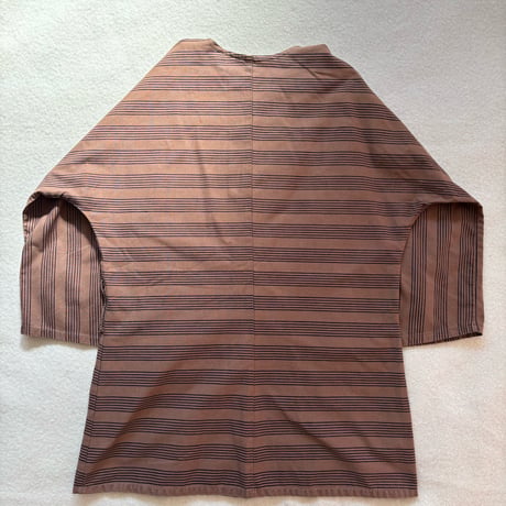 1980's VUOKKO Stripe Shirt Jacket Brown