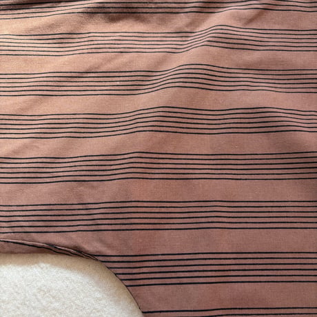 1980's VUOKKO Stripe Shirt Jacket Brown