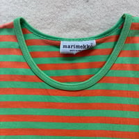 Marimekko Tasaraita Green/Orange M