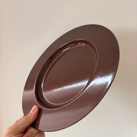 Finel/ARABIA/Wärtsilä Enamel Rim Plate "Emma" Brown❷