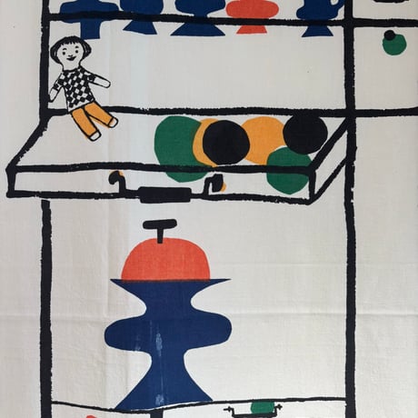 1955 Printex(Marimekko) "Muksunhylly" Vuokko Eskolin