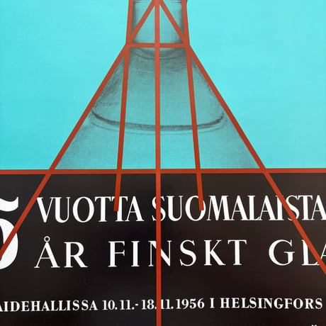 Poster "275 VUOTTA SUOMALAISTA LASIA" Tapio Wirkkala