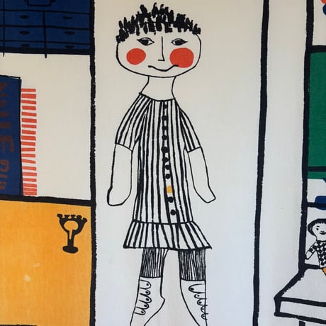 1955 Printex(Marimekko) "Muksunhylly" Vuokko Eskolin