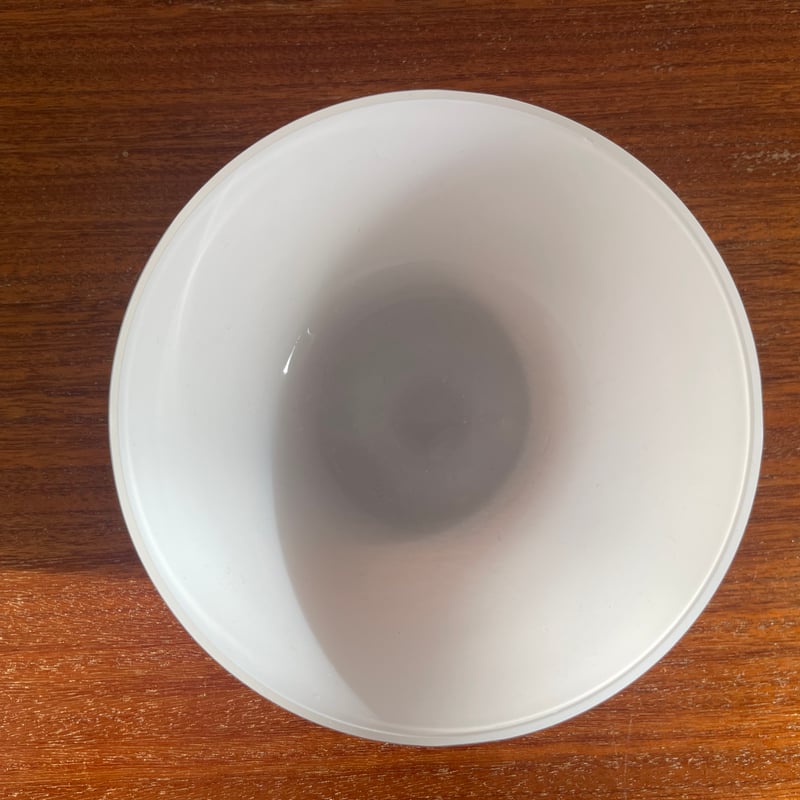 1955 iittala white glass bowl 