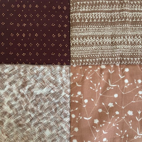 Vanhaa ja Kaunista Vintage Marimekko patchwork quilt Throw/blanket Brown