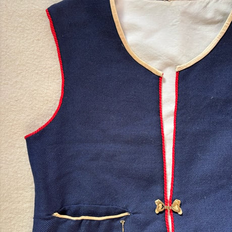 Finland Folklore Vest Blue