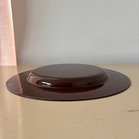 Finel/ARABIA/Wärtsilä Enamel Rim Plate "Emma" Brown❷