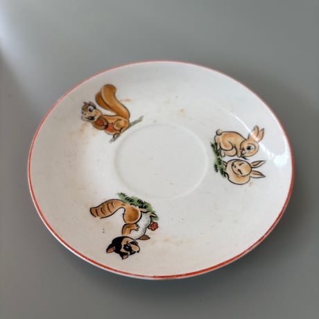 ▲1937 Arabia Finland "Snow White" Kids Cup&saucer❷
