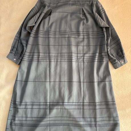 ▲VUOKKO stripe wool coat