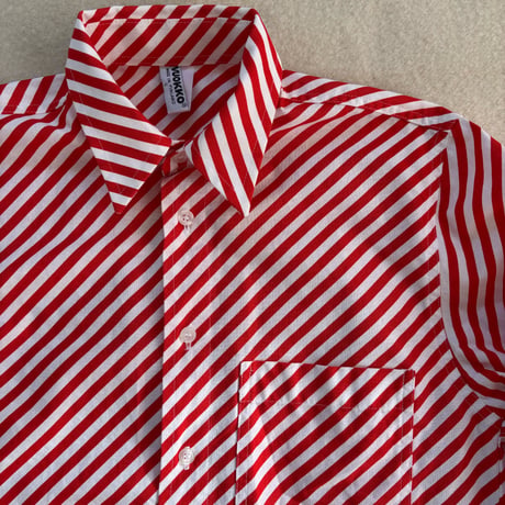 VUOKKO Bias stripe shirt/white&red