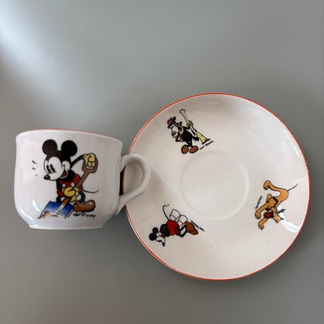 1937 Arabia Finland Disney "Micky Mouse" Cup&Saucer❷