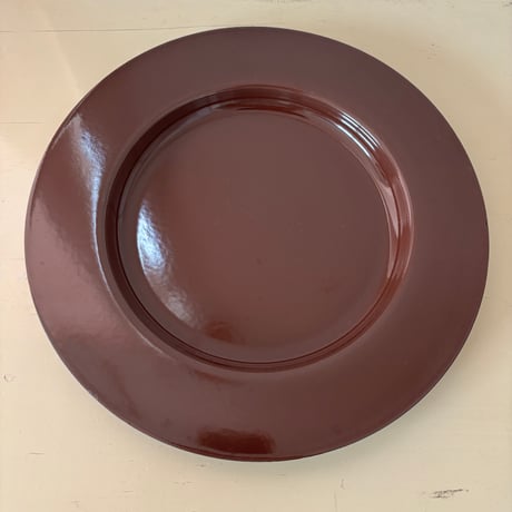 Finel/ARABIA/Wärtsilä Enamel Rim Plate "Emma" Brown❷